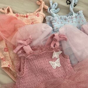 T.J.Maxx Pink and Blue Kids Dress Set